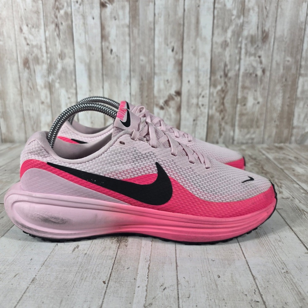 Nike Revolution 7 Womens 8.5 Running Shoes Pink Black HJ8485-602